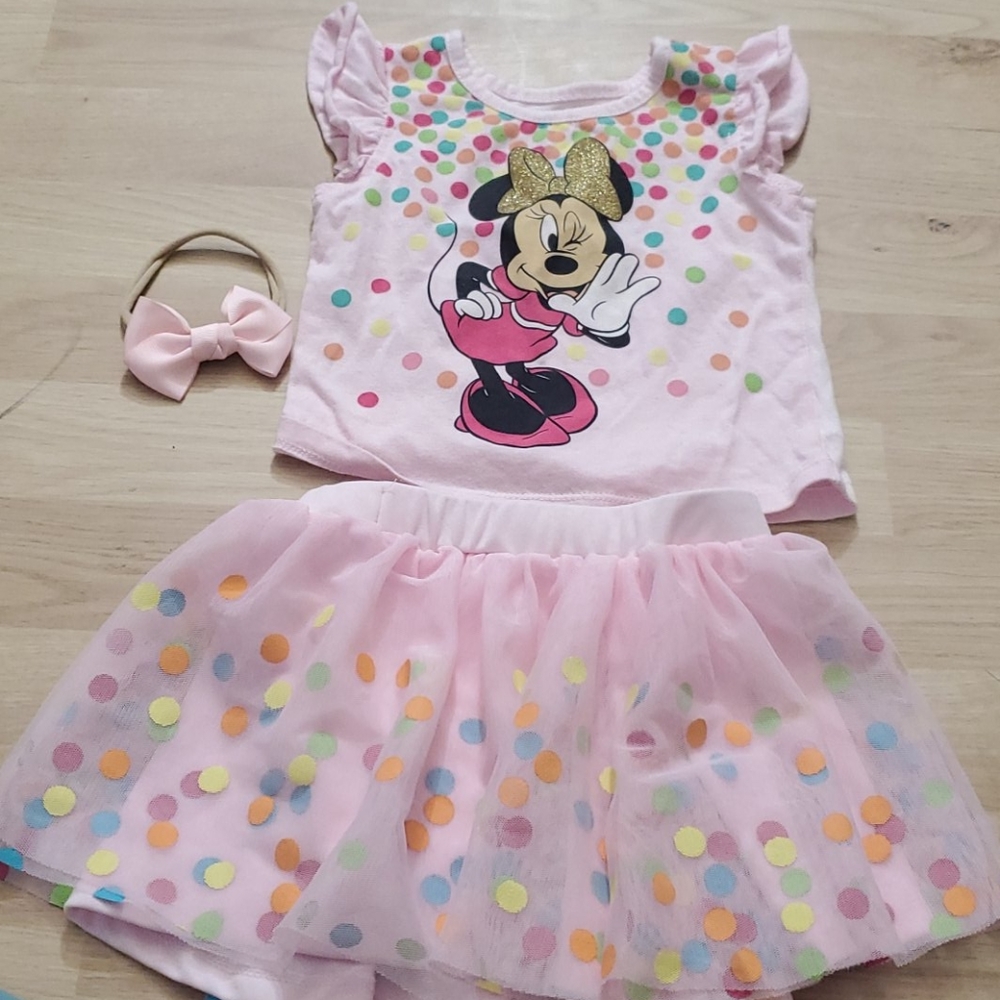 Adorable mini mouse outfit 2T/NP2